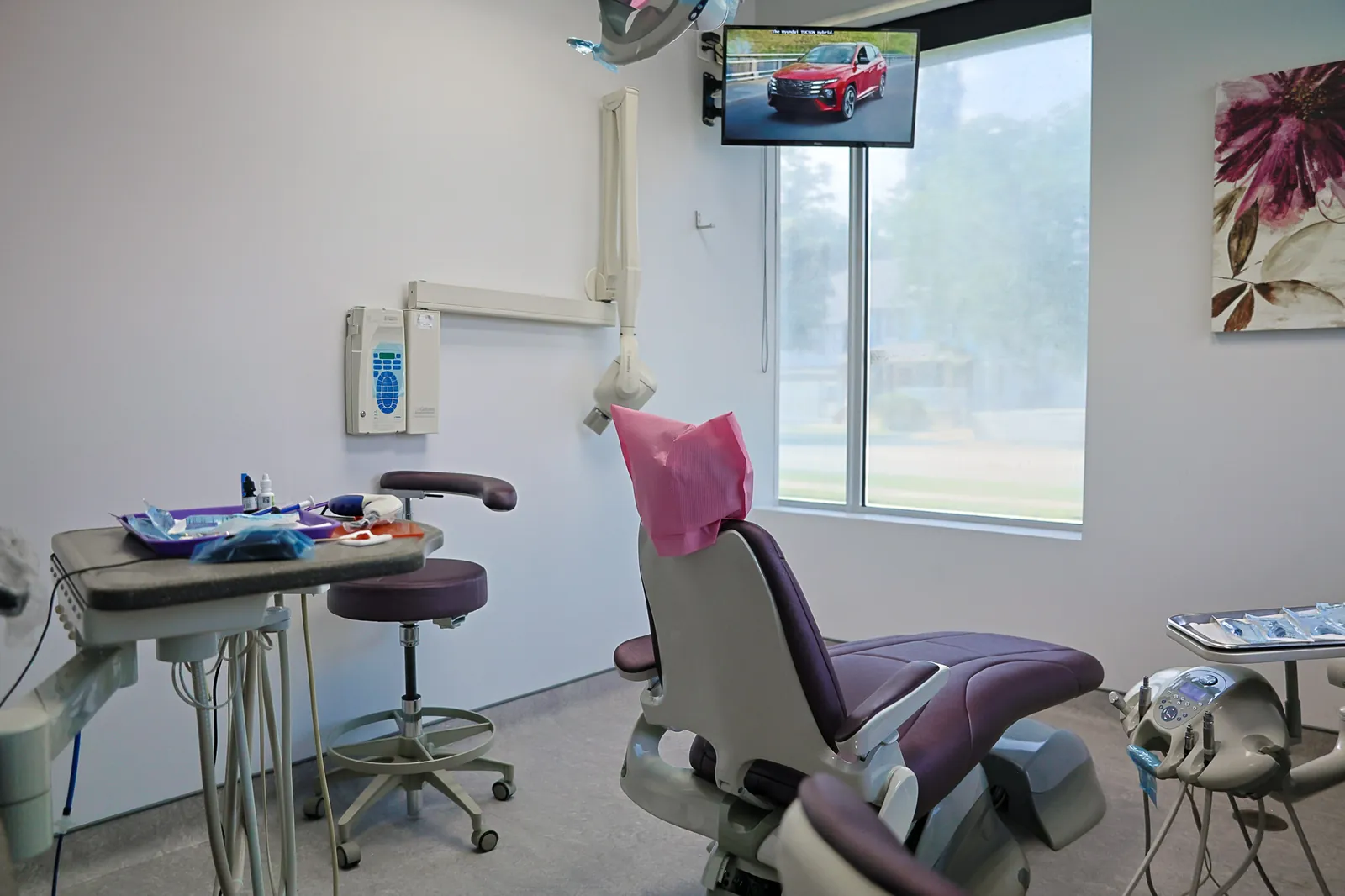 A bright, window-lit operatory at Amherstburg Dental